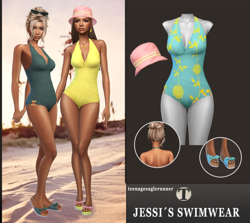 Maxis Match Jessis Swimwear by teenageeaglerunner - The Sims 4 Custom Content