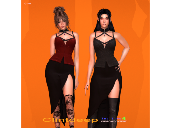 Alpha Clintdeep Nami Outfit - The Sims 4 Custom Content