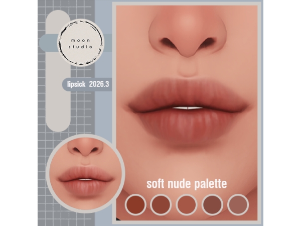 Mix Soft Nude Lipstick - The Sims 4 Custom Content
