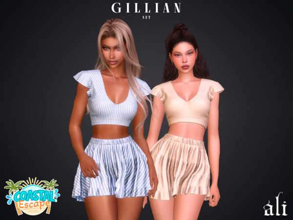 Alpha Coastal Escape GILLIAN set by ali1 - The Sims 4 Custom Content