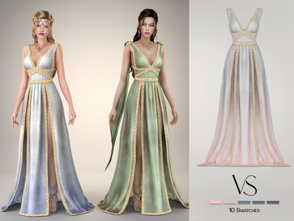 Alpha From Clouds Dress - The Sims 4 Custom Content