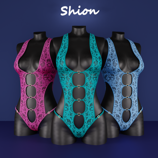 Alpha Shion Eris Heartlace Bodysuit by shion_sims - The Sims 4 Custom Content