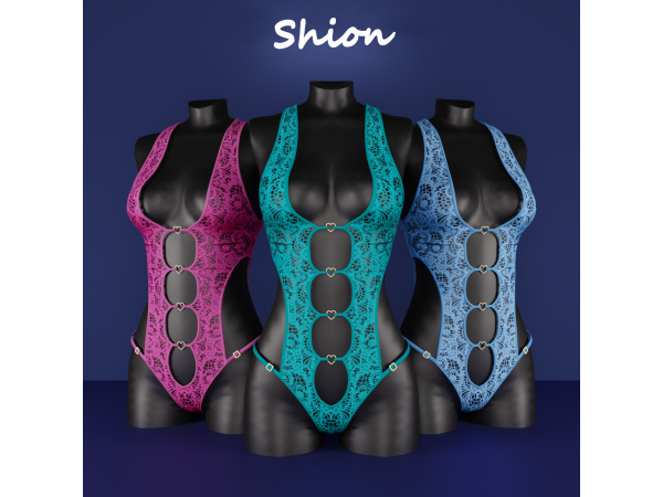 Alpha Shion Eris Heartlace Bodysuit - The Sims 4 Custom Content
