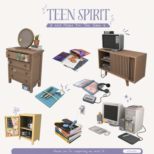Maxis Match Teen Spirit 20 by simsfinds - The Sims 4 Custom Content