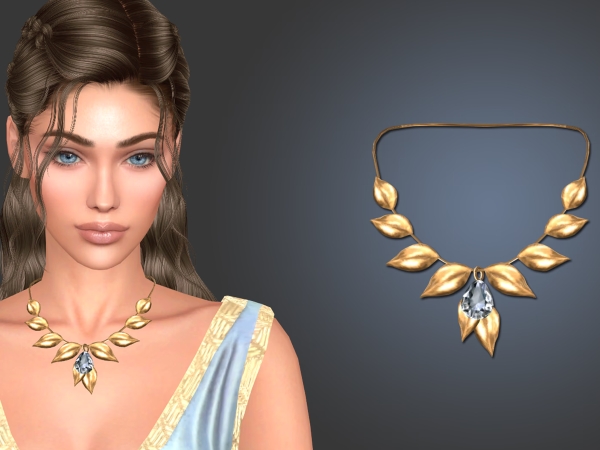 Alpha From Clouds Necklace - The Sims 4 Custom Content