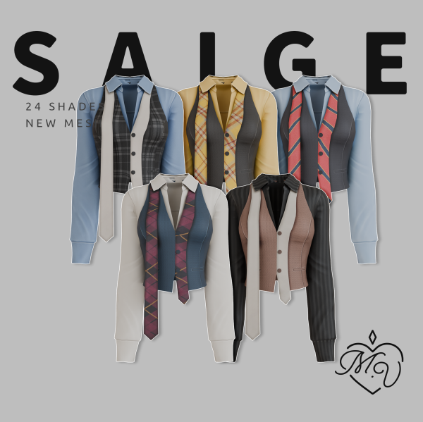 Maxis Match Saige Top by simsfinds - The Sims 4 Custom Content