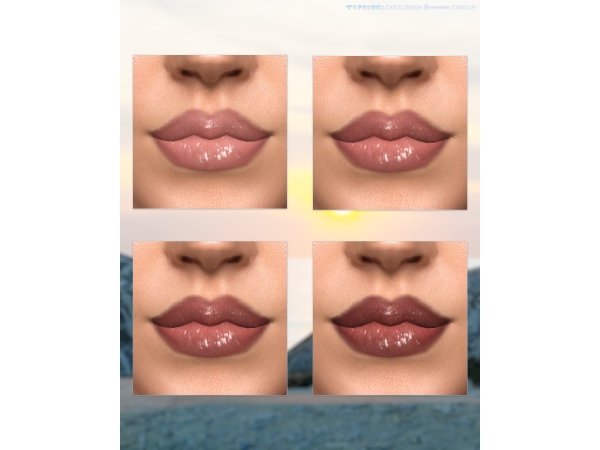 Alpha Coastal Escape Lipstick HQ - The Sims 4 Custom Content