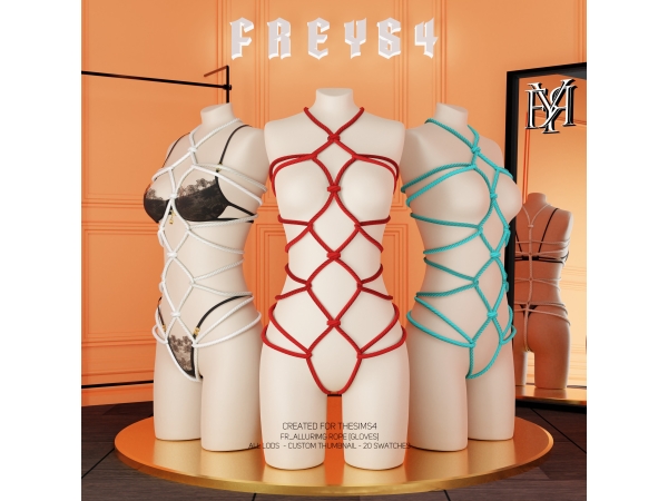 Alpha FR_Allurimg Rope [Gloves Category] - The Sims 4 Custom Content