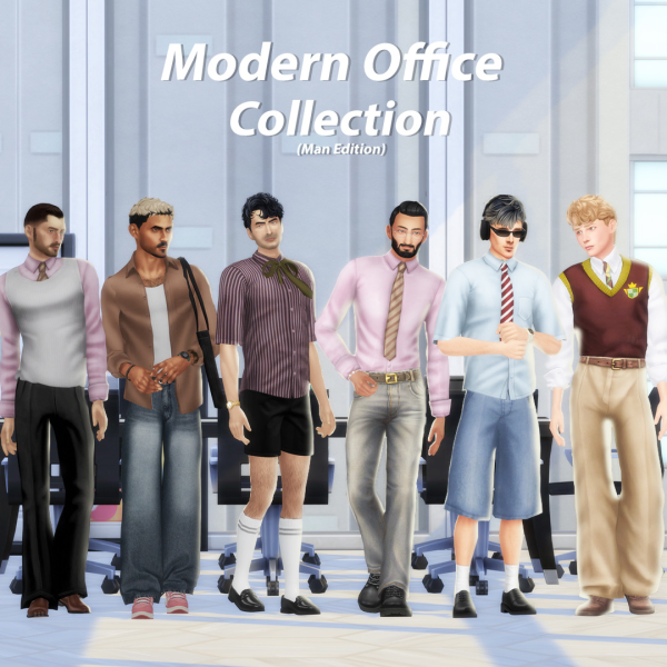 Maxis Match Modern Office Collection by simsfinds - The Sims 4 Custom Content