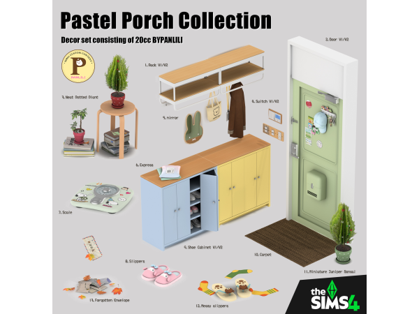 Pastel Porch Collection Set by PANLILI