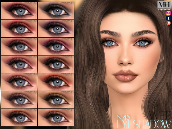 Alpha Aimee Eyeshadow - The Sims 4 Custom Content