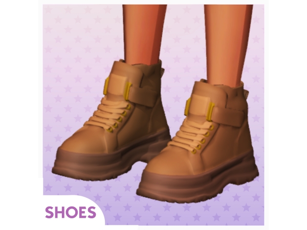Maxis Match Urban Boots - The Sims 4 Custom Content