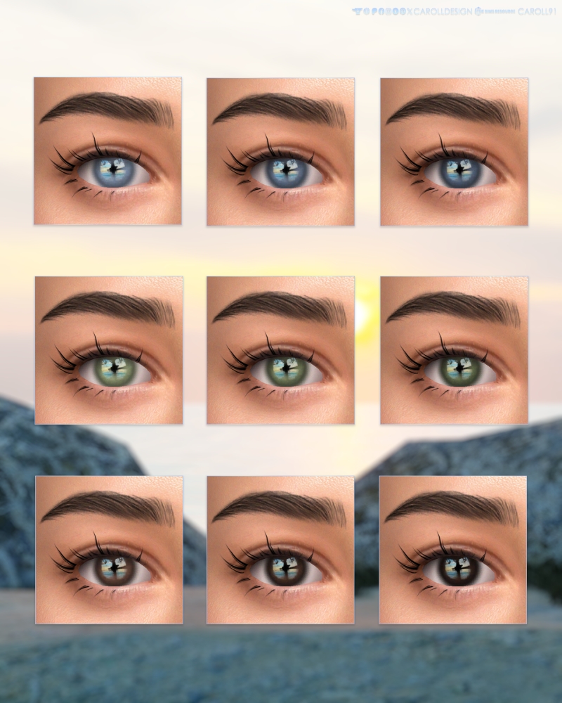 Alpha Coastal Escape Eyes HQ by carolldesign - The Sims 4 Custom Content