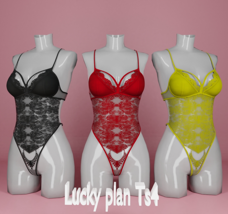 Alpha Lucky plan_Rosalie lingerie by lucky-plan-ts4 - The Sims 4 Custom Content