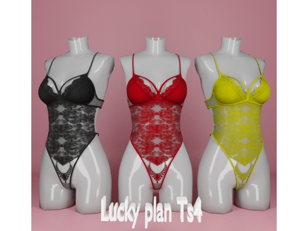 Alpha Lucky plan_Rosalie lingerie - The Sims 4 Custom Content
