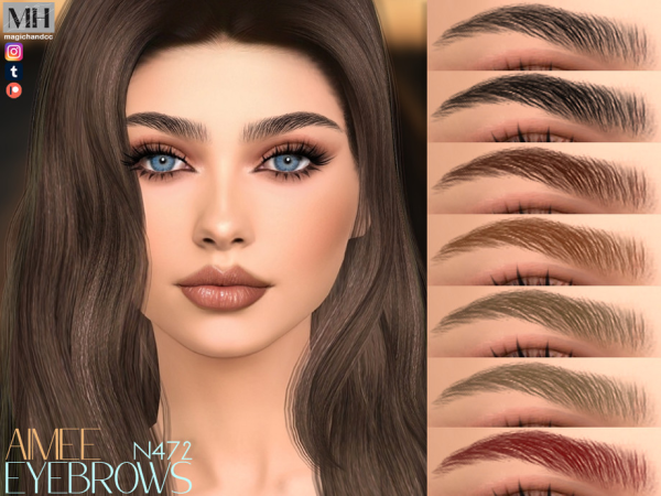Alpha Aimee Eyebrows - The Sims 4 Custom Content