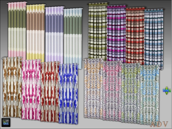 Mix Curtains - The Sims 4 Custom Content