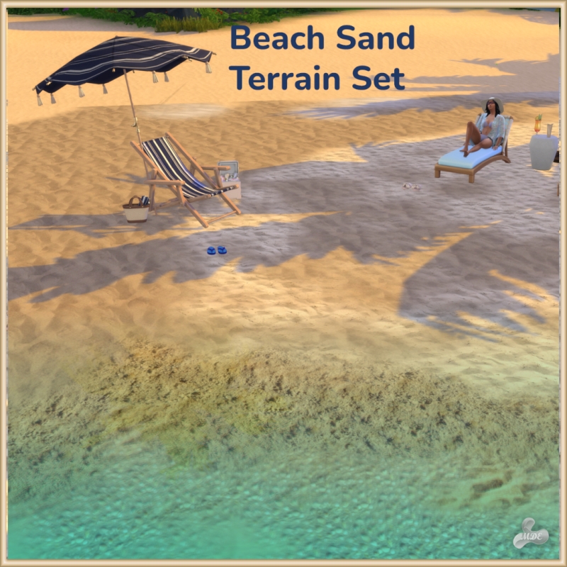 Maxis Match Beach Sand Terrain Set by mde - The Sims 4 Custom Content