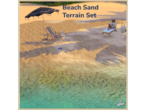 Maxis Match Beach Sand Terrain Set - The Sims 4 Custom Content