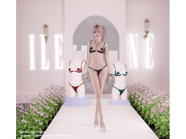 Alpha ILN Ouri Lingerie - The Sims 4 Custom Content