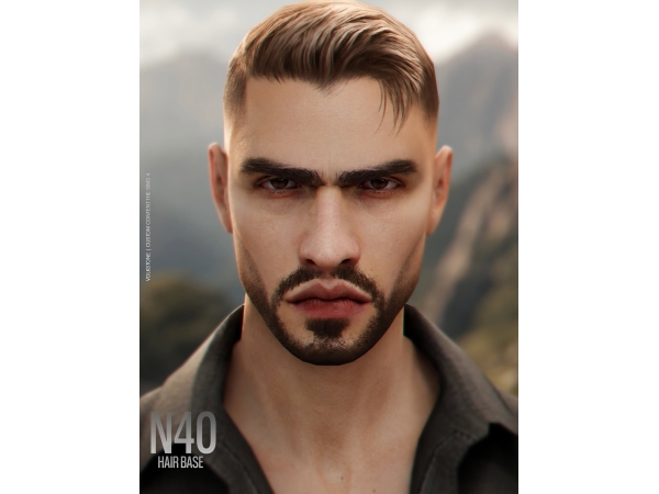 Alpha HAIR BASE N40 (FREE) - The Sims 4 Custom Content