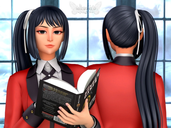 Maxis Match Sayaka Igarashi's Hair Ribbon Bow - The Sims 4 Custom Content