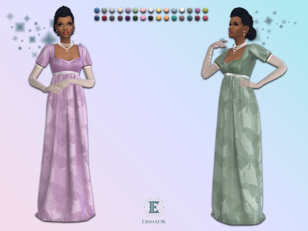 Mix ErinAOK Womens Amelia Gown 071326 - The Sims 4 Custom Content