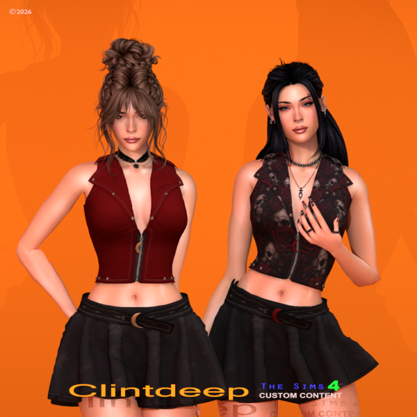 Alpha Clintdeep Lilou Outfit by clintdeep - The Sims 4 Custom Content