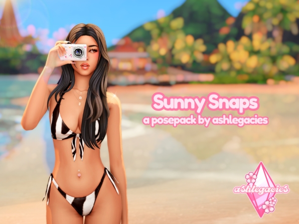 Mix Sunny Snaps Posepack - The Sims 4 Custom Content