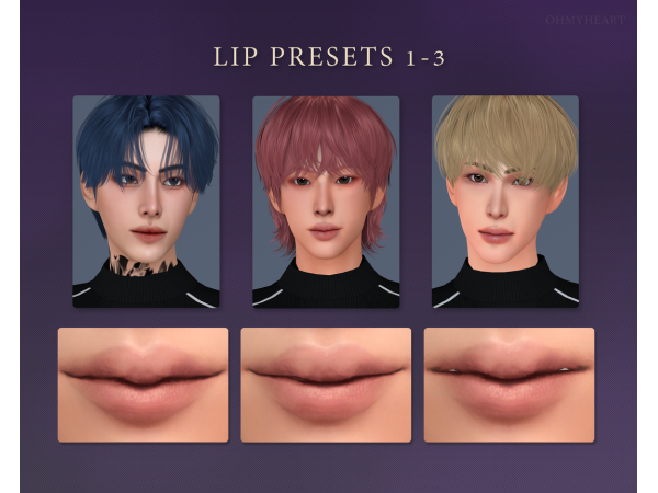 Alpha lip presets1 3 - The Sims 4 Custom Content