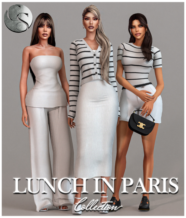 Alpha CAMUFLAJE Lunch In Paris Collection by simsfinds - The Sims 4 Custom Content