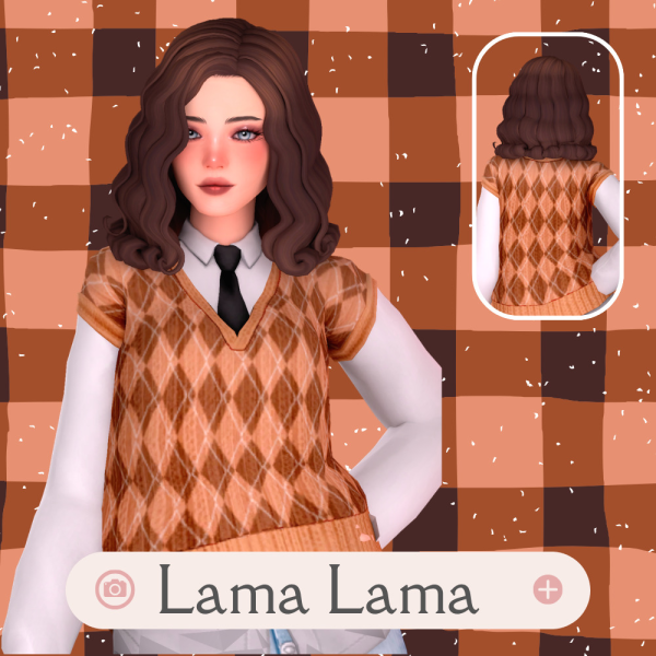 Maxis Match Hair Carly by simsfinds - The Sims 4 Custom Content