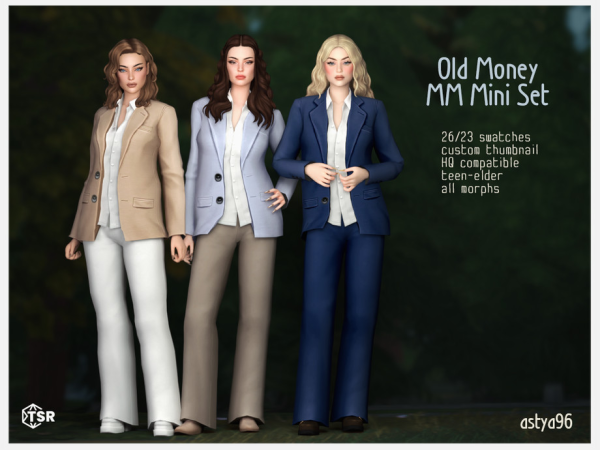 Maxis Match Old Money MM Mini Set by astya96cc - The Sims 4 Custom Content
