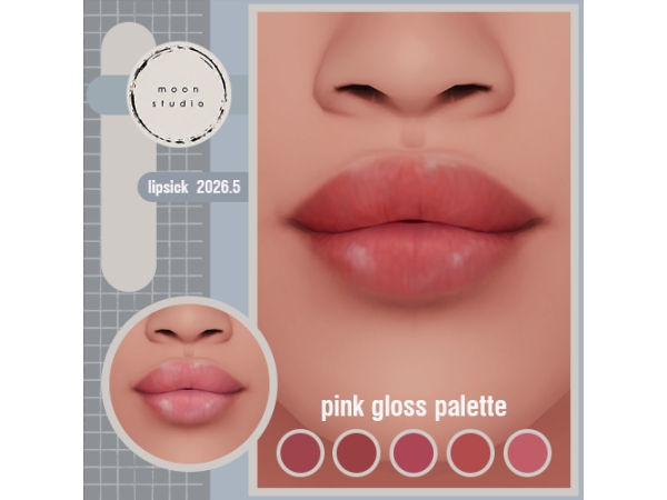 pink gloss lipstick