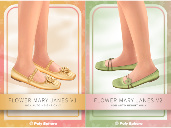 Mix Flower Mary Janes - The Sims 4 Custom Content