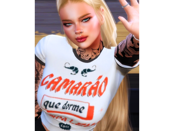 Alpha T SHIRT PAGODINHO - The Sims 4 Custom Content