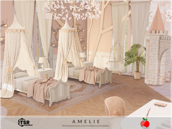 Mix Amelie kids room - The Sims 4 Custom Content