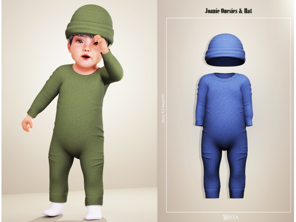 Sims 4 Alpha Accesorios para Bebés Niños CC: Becca- Justine Onesies