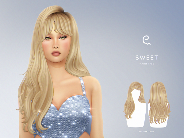 Maxis Match [EnriqueS4] Sweet Hairstyle - The Sims 4 Custom Content