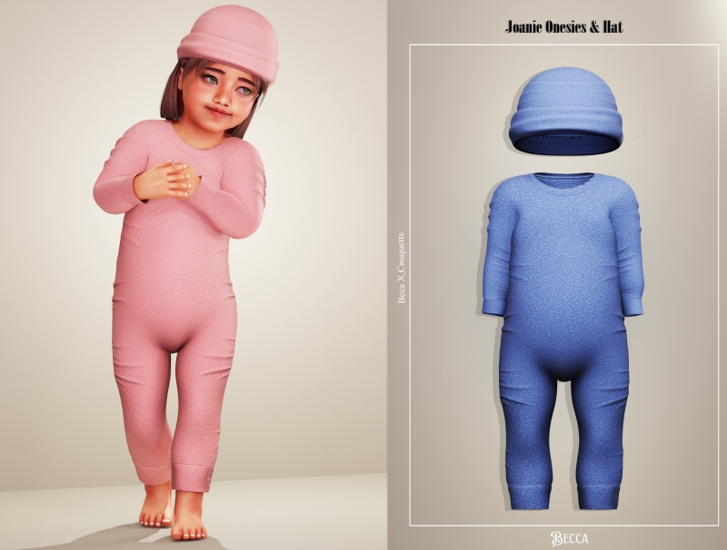 Alpha Becca Justine Onesies by beccaxcouquetts - The Sims 4 Custom Content