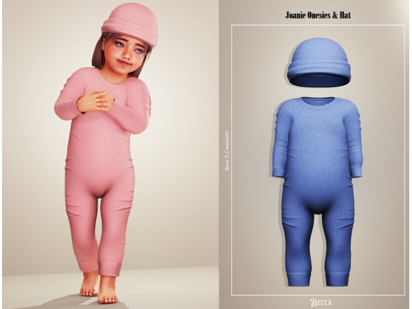 Alpha Becca Justine Onesies - The Sims 4 Custom Content