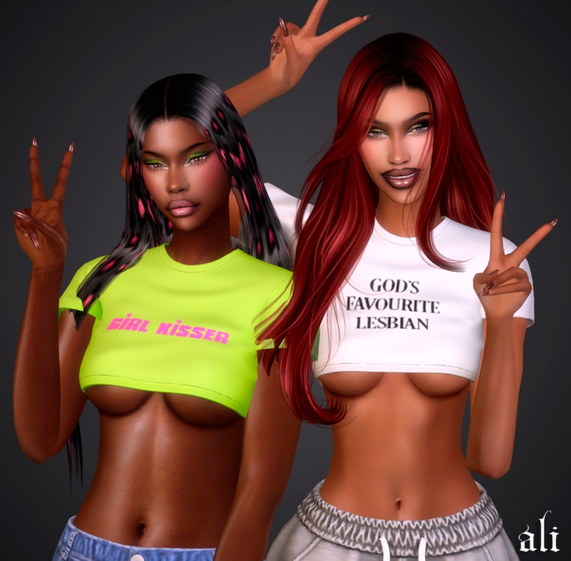 Alpha XIMENA top JUN2026 by ali - The Sims 4 Custom Content