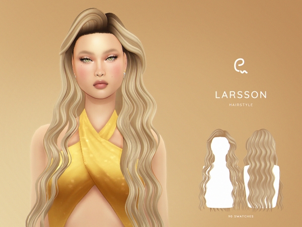 Maxis Match [EnriqueS4] Larsson Hairstyle - The Sims 4 Custom Content