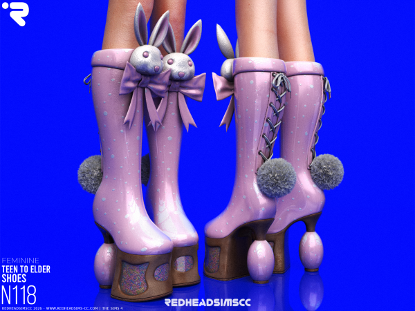 Alpha AF SHOES N118 - The Sims 4 Custom Content