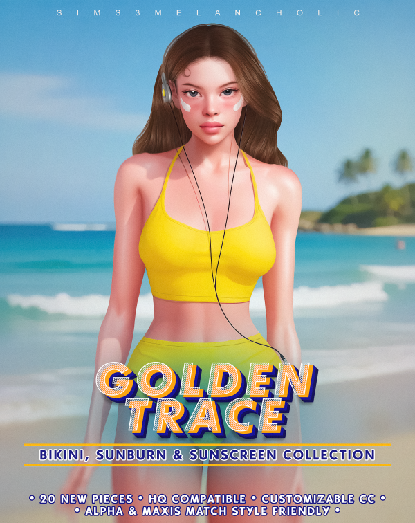 Alpha GOLDEN TRACE by simsfinds - The Sims 4 Custom Content