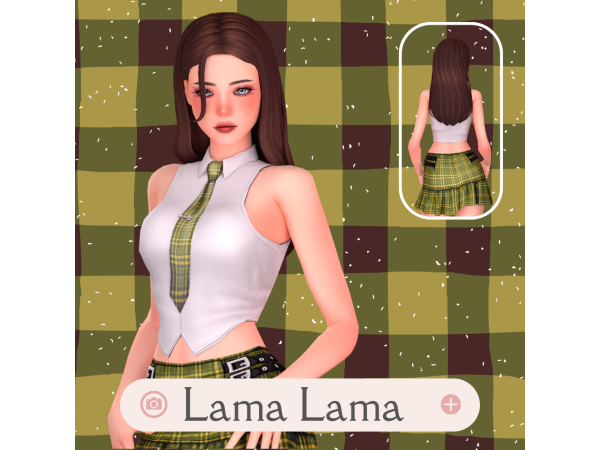 Maxis Match Hair Karly by LamaLamaLove - The Sims 4 Custom Content