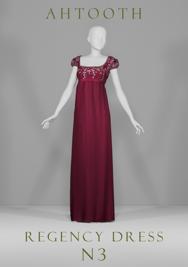 Maxis Match REGENCY DRESS N3 by simsfinds - The Sims 4 Custom Content
