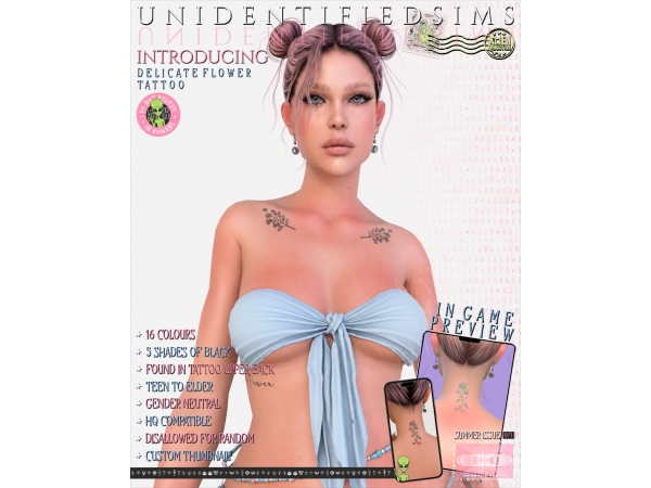 Mix Delicate Flower Issue 70 - The Sims 4 Custom Content