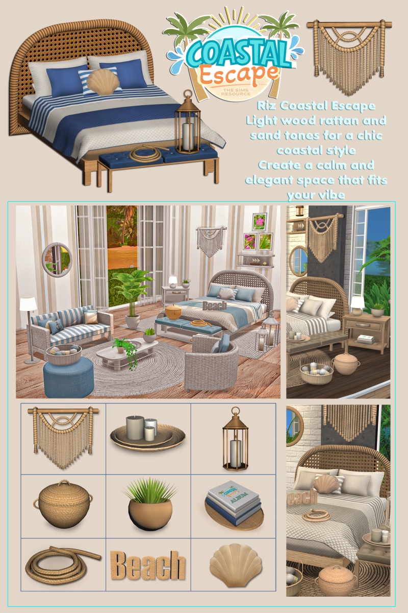 Alpha riz coastal escape2 by jomsims - The Sims 4 Custom Content