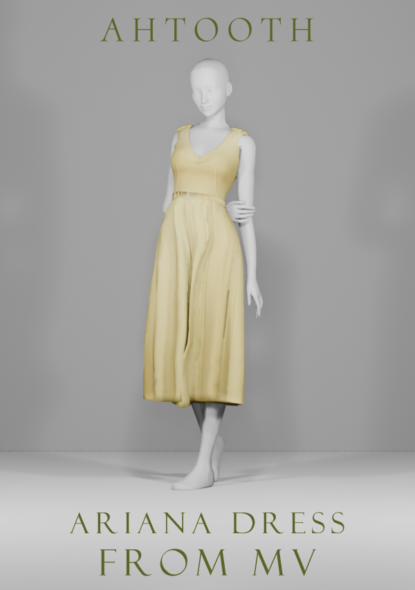 Maxis Match ARIANA DRESS FROM MV by simsfinds - The Sims 4 Custom Content